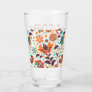 Süße farbenfrohe klassische Blumenmuster Glas