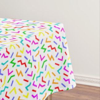 Süße farbenfrohe Linienmuster Tischdecke