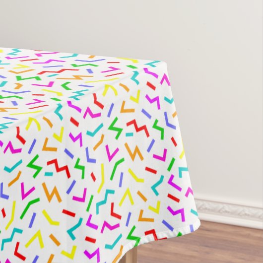 Süße farbenfrohe Linienmuster Tischdecke (Beispiel)