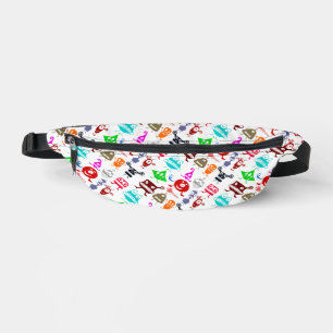 Süße farbenfrohe lustige Monster Muster Bauchtasche