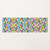 Süße farbenfrohe nahtlose Musterdesign ungewöhnlic Yogamatte (Rückseite (Horizontal))