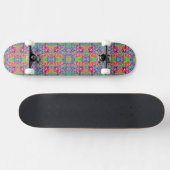 Süße farbenfrohe Neon-Spuren-Design Skateboard (Horizontal)
