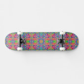 Süße farbenfrohe Neon-Spuren-Design Skateboard (Horizontal)