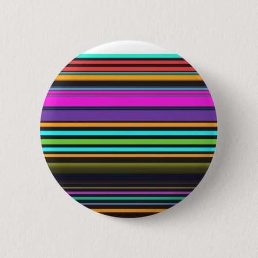 Süße farbenfrohe Neonstreifen Button (Vorderseite)