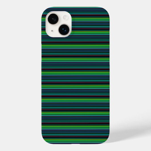 Süße farbenfrohe Neonstreifen Case-Mate iPhone Hülle (Rückseite)