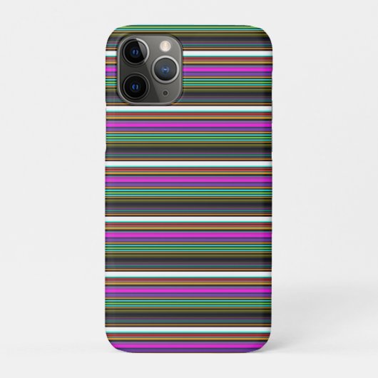 Süße farbenfrohe Neonstreifen Case-Mate iPhone Hülle (Rückseite)