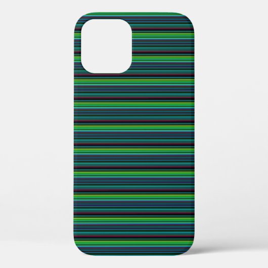 Süße farbenfrohe Neonstreifen Case-Mate iPhone Hülle (Rückseite)