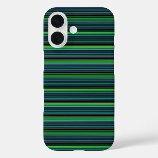 Süße farbenfrohe Neonstreifen Case-Mate iPhone Hülle (Rückseite)