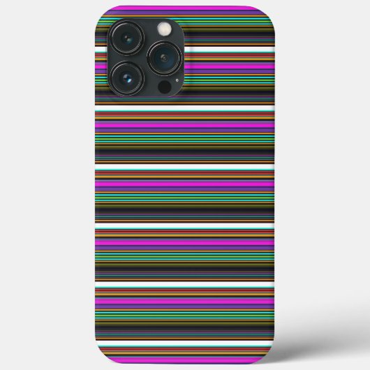 Süße farbenfrohe Neonstreifen Case-Mate iPhone Hülle (Rückseite)