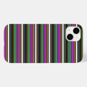 Süße farbenfrohe Neonstreifen Case-Mate iPhone Hülle (Rückseite (Horizontal))