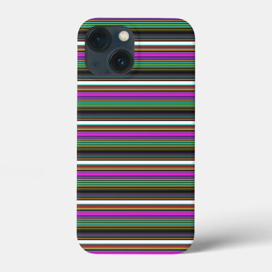 Süße farbenfrohe Neonstreifen Case-Mate iPhone Hülle (Rückseite)