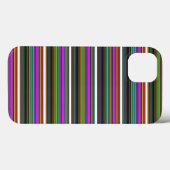 Süße farbenfrohe Neonstreifen Case-Mate iPhone Hülle (Rückseite (Horizontal))