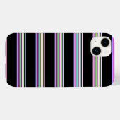 Süße farbenfrohe Neonstreifen Case-Mate iPhone Hülle (Rückseite (Horizontal))