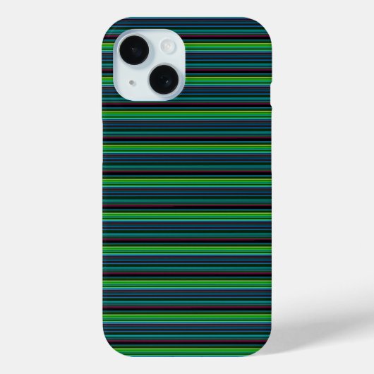 Süße farbenfrohe Neonstreifen Case-Mate iPhone Hülle (Rückseite)