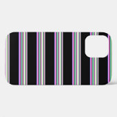 Süße farbenfrohe Neonstreifen Case-Mate iPhone Hülle (Rückseite (Horizontal))