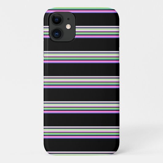 Süße farbenfrohe Neonstreifen Case-Mate iPhone Hülle (Rückseite)