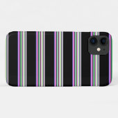 Süße farbenfrohe Neonstreifen Case-Mate iPhone Hülle (Rückseite (Horizontal))
