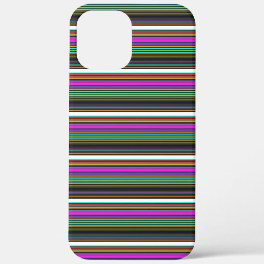 Süße farbenfrohe Neonstreifen Case-Mate iPhone Hülle (Rückseite)