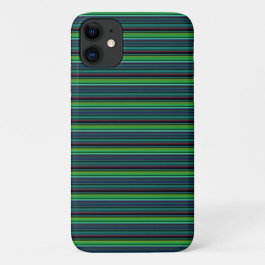Süße farbenfrohe Neonstreifen Case-Mate iPhone Hülle (Rückseite)