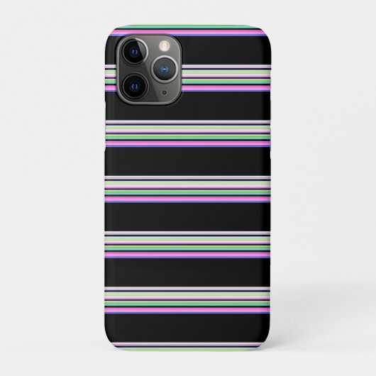 Süße farbenfrohe Neonstreifen Case-Mate iPhone Hülle (Rückseite)