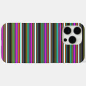 Süße farbenfrohe Neonstreifen Case-Mate iPhone Hülle (Rückseite (Horizontal))