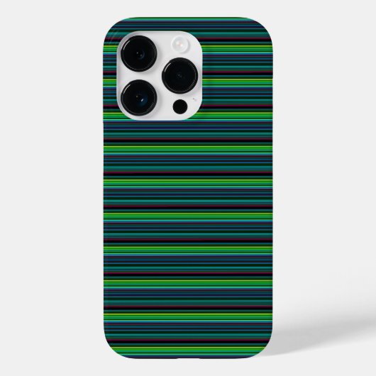 Süße farbenfrohe Neonstreifen Case-Mate iPhone Hülle (Rückseite)