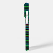 Süße farbenfrohe Neonstreifen Case-Mate iPhone Hülle (Rückseite / Links)