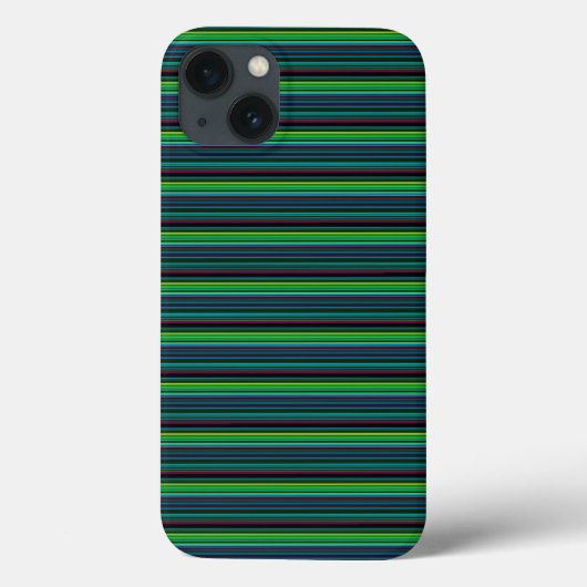 Süße farbenfrohe Neonstreifen Case-Mate iPhone Hülle (Rückseite)