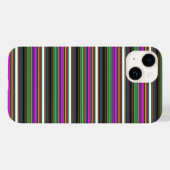Süße farbenfrohe Neonstreifen Case-Mate iPhone Hülle (Rückseite (Horizontal))