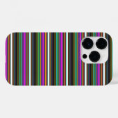 Süße farbenfrohe Neonstreifen Case-Mate iPhone Hülle (Rückseite (Horizontal))