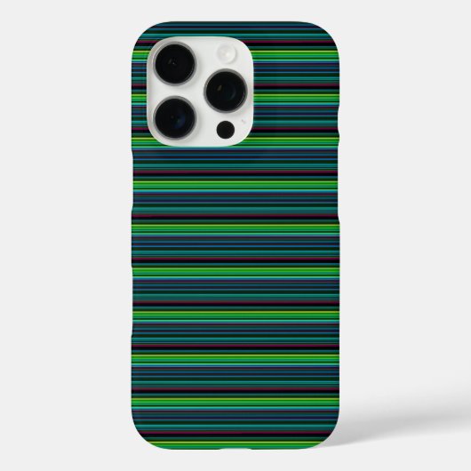Süße farbenfrohe Neonstreifen Case-Mate iPhone Hülle (Rückseite)