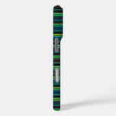 Süße farbenfrohe Neonstreifen Case-Mate iPhone Hülle (Rückseite / Rechts)