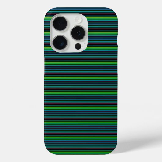 Süße farbenfrohe Neonstreifen Case-Mate iPhone Hülle (Rückseite)
