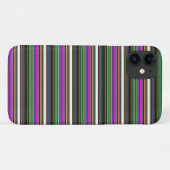 Süße farbenfrohe Neonstreifen Case-Mate iPhone Hülle (Rückseite (Horizontal))
