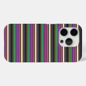 Süße farbenfrohe Neonstreifen Case-Mate iPhone Hülle (Rückseite (Horizontal))