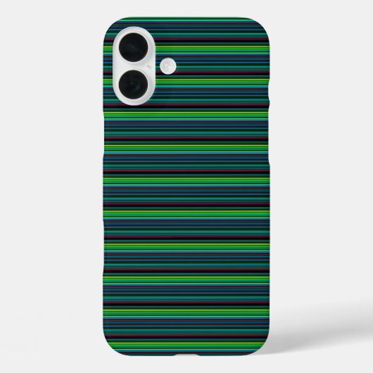 Süße farbenfrohe Neonstreifen Case-Mate iPhone Hülle (Rückseite)