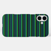 Süße farbenfrohe Neonstreifen Case-Mate iPhone Hülle (Rückseite (Horizontal))