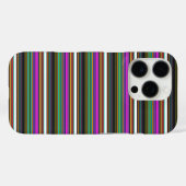 Süße farbenfrohe Neonstreifen Case-Mate iPhone Hülle (Rückseite (Horizontal))