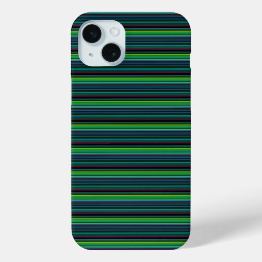 Süße farbenfrohe Neonstreifen Case-Mate iPhone Hülle (Rückseite)