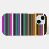 Süße farbenfrohe Neonstreifen Case-Mate iPhone Hülle (Rückseite (Horizontal))