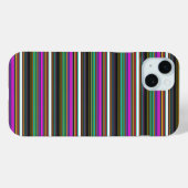 Süße farbenfrohe Neonstreifen Case-Mate iPhone Hülle (Rückseite (Horizontal))