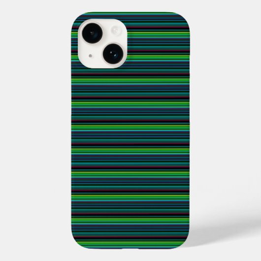 Süße farbenfrohe Neonstreifen Case-Mate iPhone Hülle (Rückseite)