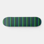 Süße farbenfrohe Neonstreifen Skateboard (Horizontal)