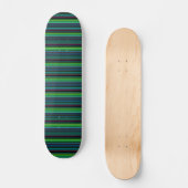 Süße farbenfrohe Neonstreifen Skateboard (Vorderseite)