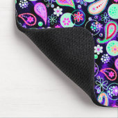 Süße farbenfrohe Paisleymuster Mousepad (Ecke)