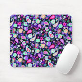 Süße farbenfrohe Paisleymuster Mousepad (Mit Mouse)