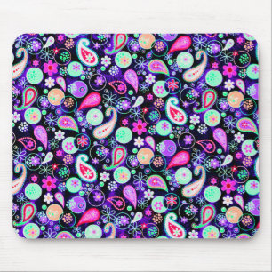 Süße farbenfrohe Paisleymuster Mousepad