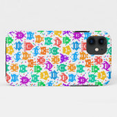 Süße farbenfrohe pixelige Monster Muster Case-Mate iPhone Hülle (Rückseite (Horizontal))