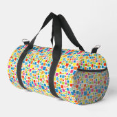 Süße farbenfrohe Quadrate Muster Duffle Bag (Rechte Ecke)
