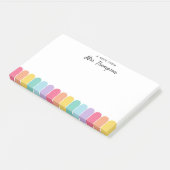 Süße farbenfrohe Regenbogenbogen-Personalisierte L Post-it Klebezettel (angewinkelt)